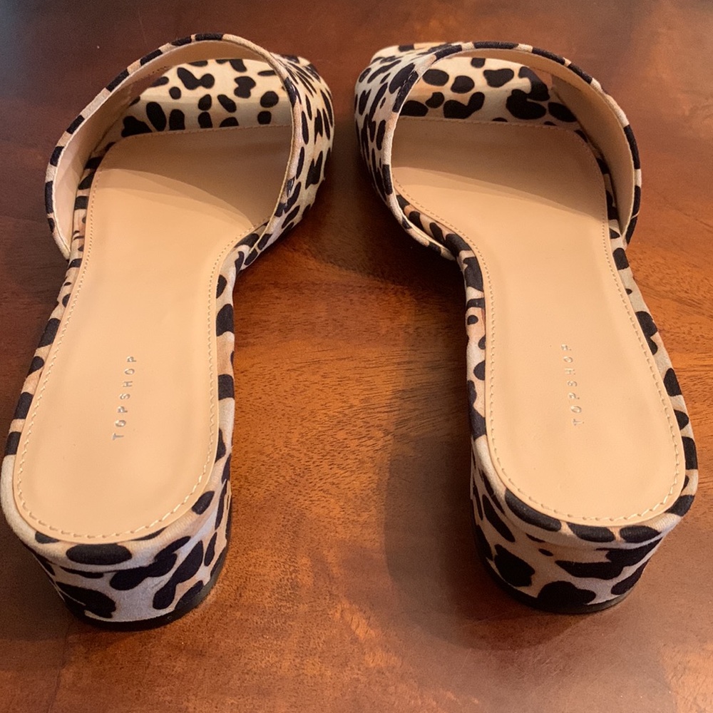 TopShop Leopard Slides NWT - Picture 3 of 9